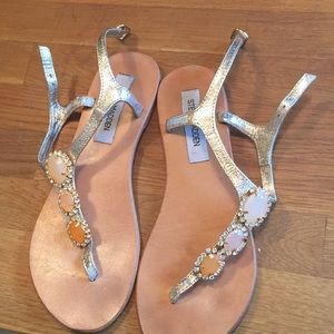 Steve Madden 3 jewel sandals.